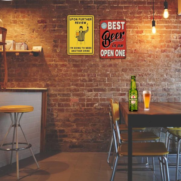 Funny Bar Sign Man Cave Vintage Metal Sign The Best Is An Open Sign For Garage Home Bar Wall Decor